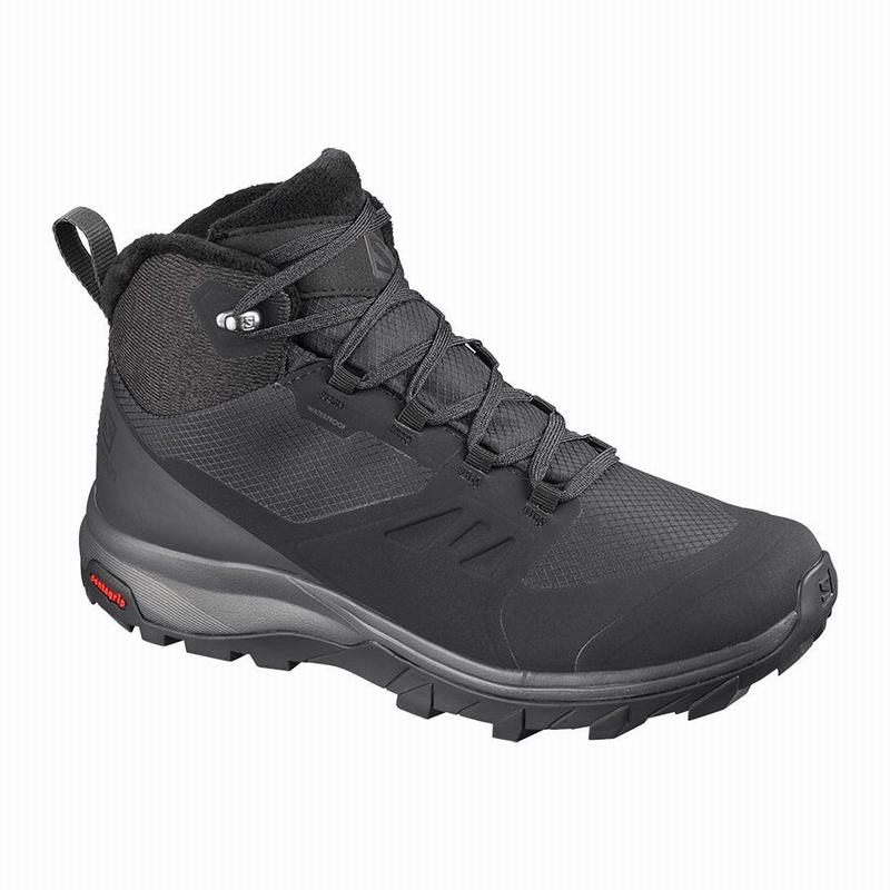 Botas De Invierno Salomon Mujer Negras - Salomon Argentina OUTSNAP CLIMASALOMON™ IMPERMEABLE ,982031